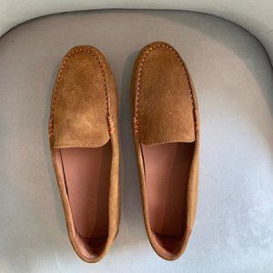 M. Gemi Felize Drivers Brown Saddle Suede Leather size 37.5, Very good condition